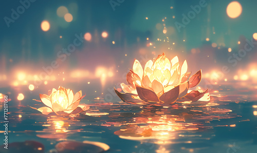 lotus on the water-generative ai