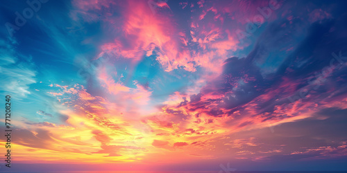 Dramatic Colorful Sunset  © rouda100