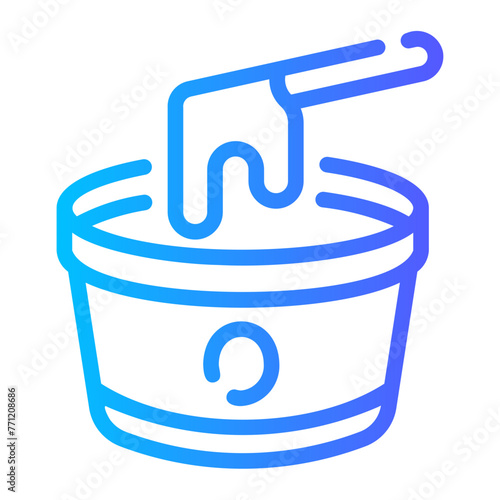 waxing Line Gradient Icon