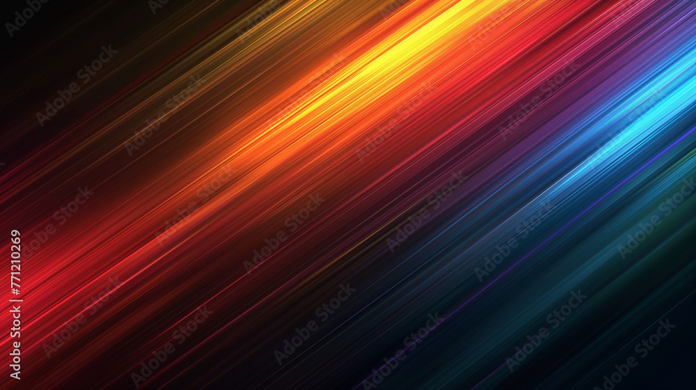 abstract dark background of light with stripes of colourful rays moving from the center. abstract dark background of light with stripes of colourful rays moving from the center.