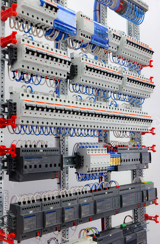 Electrical switchboard with automation and protection modules. © Нелик Дулатов