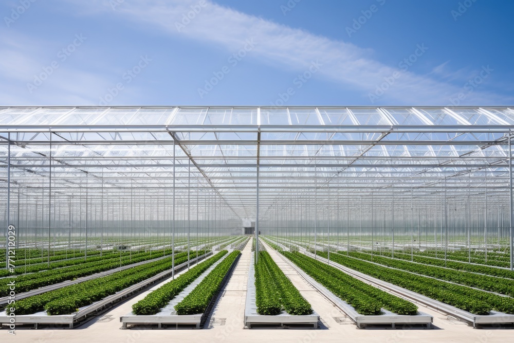 Modern high technology agricultural farm. Wide angle view. Modern high technology agricultural farm. Wide angle view.
