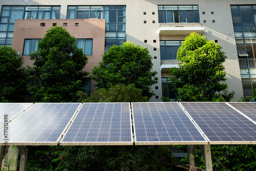 olar panels generate electricity under clear skies