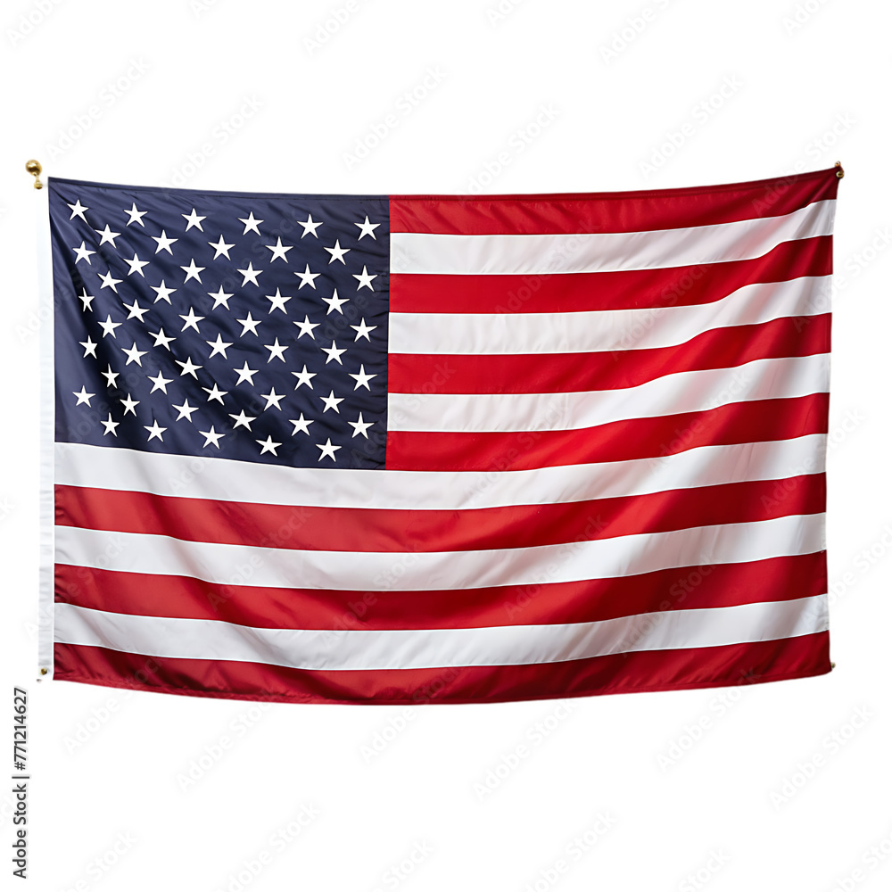 Naklejka premium united states flag in realistic 3d render