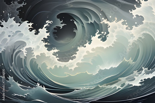 abstract background with waves