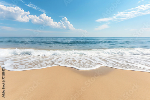 photo empty sea and beach background