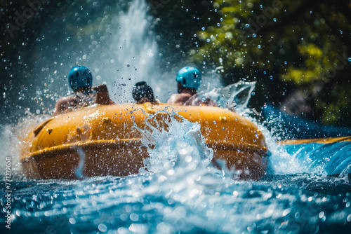 People enjoying a water ride, summer fun © Emanuel