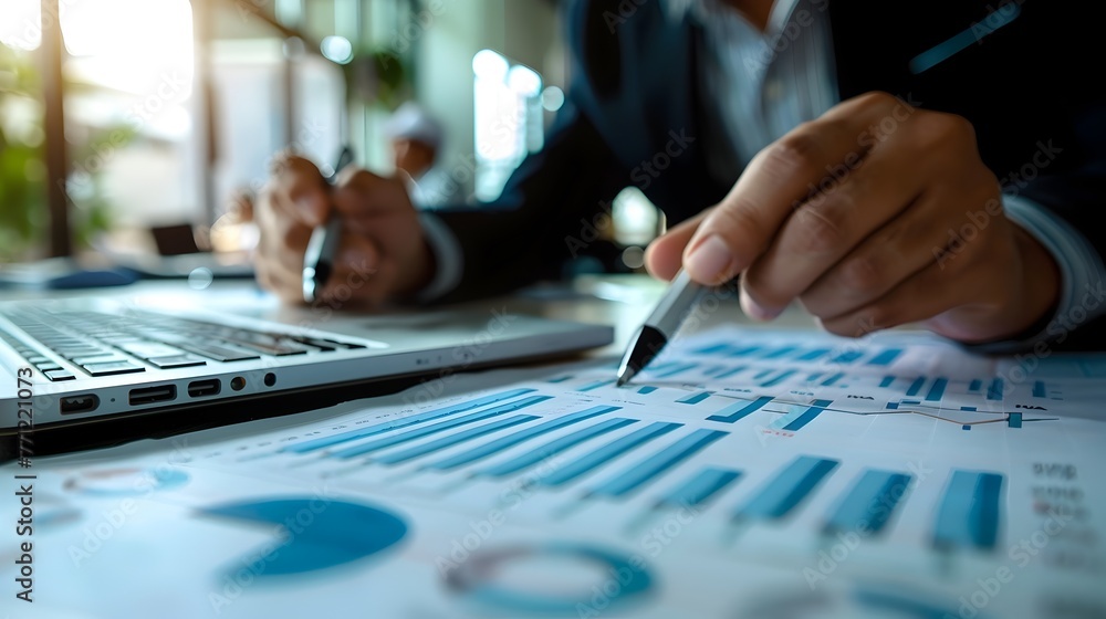 Professional Auditor Conducting Internal Review Meeting with Staff Analyzing Key Control Points on Chart Professional Auditor Conducting Internal Review Meeting with Staff Analyzing Key Control Points on Chart