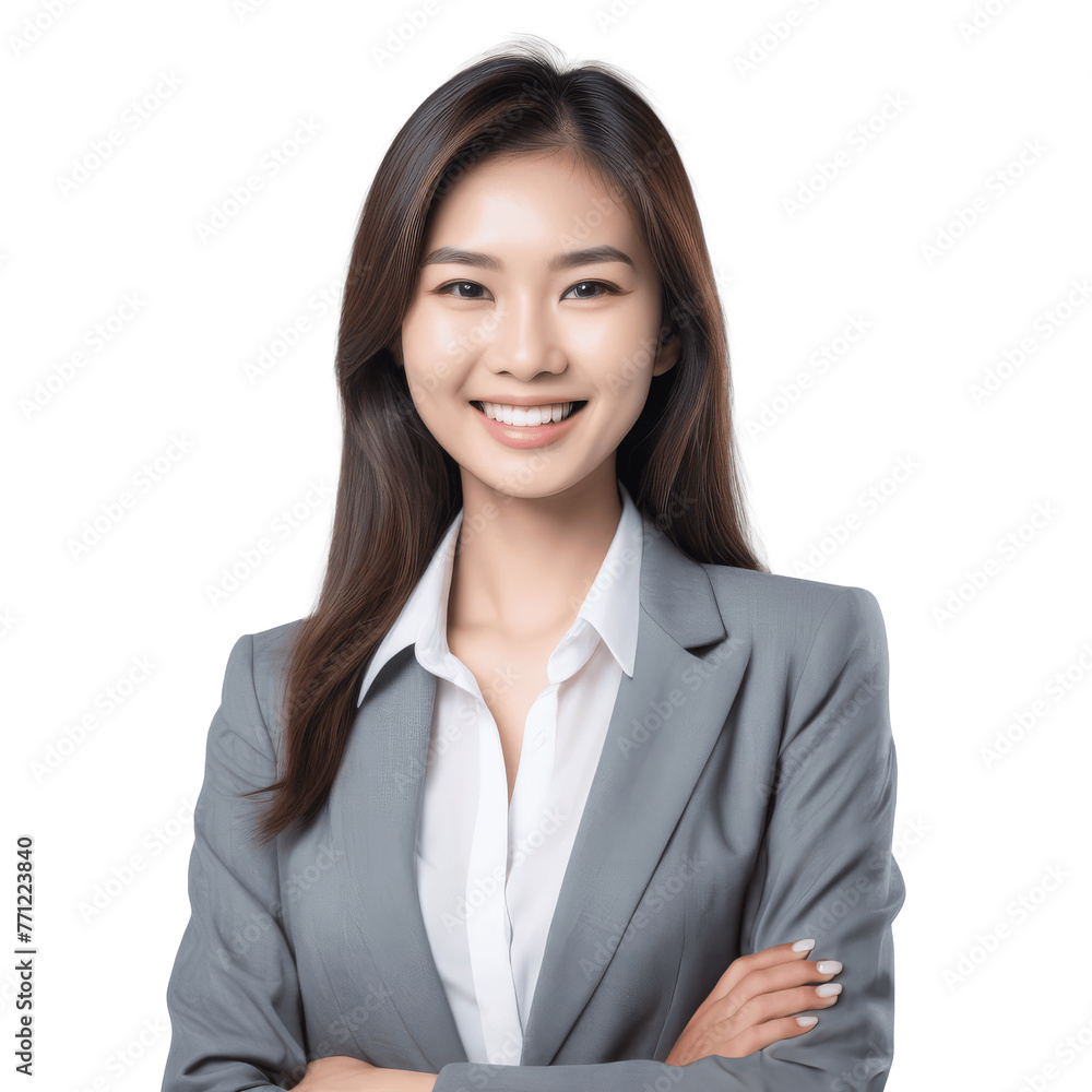 portrait of a smiling asian businesswoman isolated on transparent background portrait of a smiling asian businesswoman isolated on transparent background