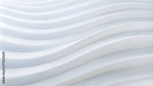 Wavy Silk Flowing White Abstract Background
