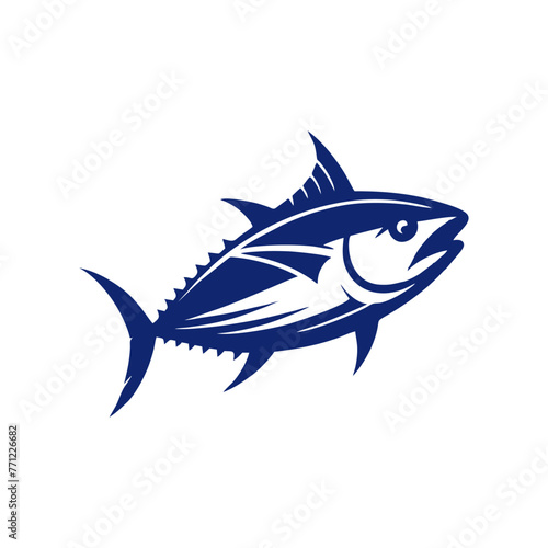 Tuna vector logo. tuna logo design vector illustration