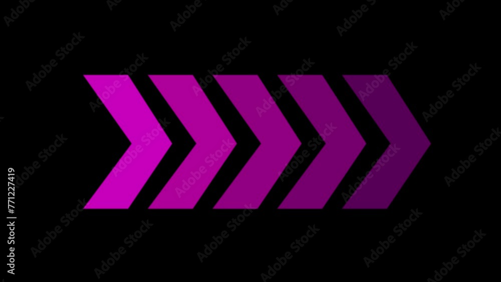 Right-directional purple arrow loop animation. Animated arrows for the overlay video layer. Swipe right for the animation. Blinking arrow navigation Right-directional purple arrow loop animation. Animated arrows for the overlay video layer. Swipe right for the animation. Blinking arrow navigation