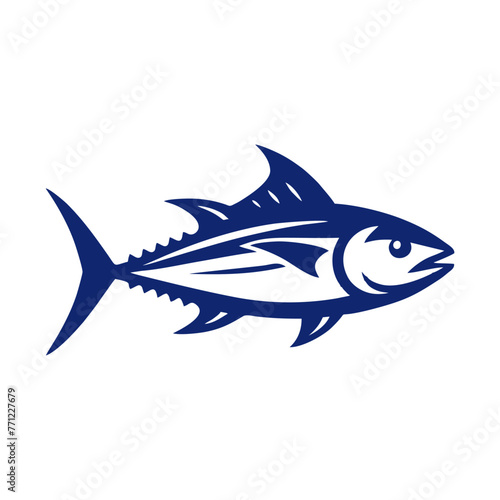 Tuna vector logo. tuna logo design vector illustration