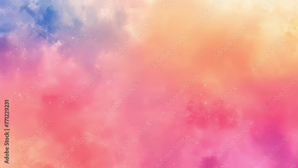 A blend of warm and cool pastel washes form a stunning ombre effect. A blend of warm and cool pastel washes form a stunning ombre effect.