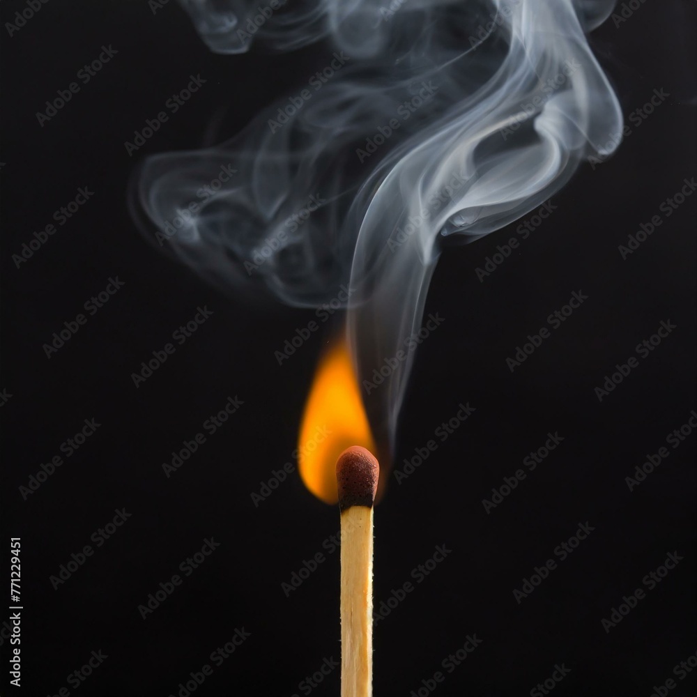 Igniting Potential: Close-Up of Matchstick Ready to Spark Igniting Potential: Close-Up of Matchstick Ready to Spark