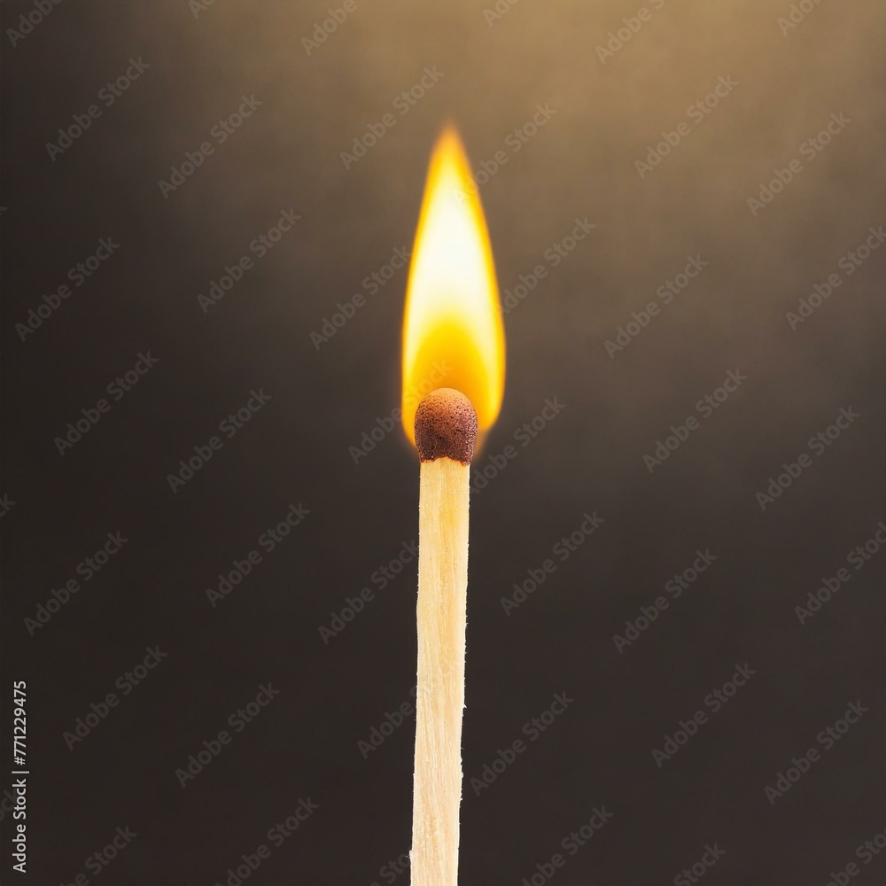 Igniting Potential: Close-Up of Matchstick Ready to Spark Igniting Potential: Close-Up of Matchstick Ready to Spark