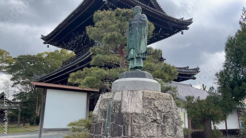 清涼寺　桜　源氏物語　紫式部　聖地　京都　日本　春 photo