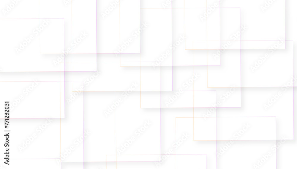 Abstract white square pattern background design