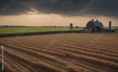 agriculture farm backdrop , detailed
