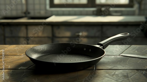 frying pan with ergonomic handle