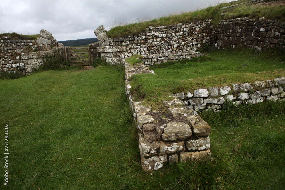 Along the Hadrian's wall between Twice Brewed and Chollerford - Northumberland - England - UK