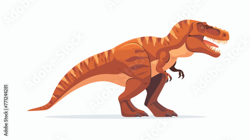 Fototapeta Naklejka Na Ścianę i Meble -  Cartoon tyrannosaurus isolated on white background