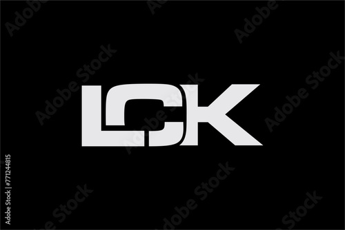 LCK creative letter logo design vector icon illustration photo