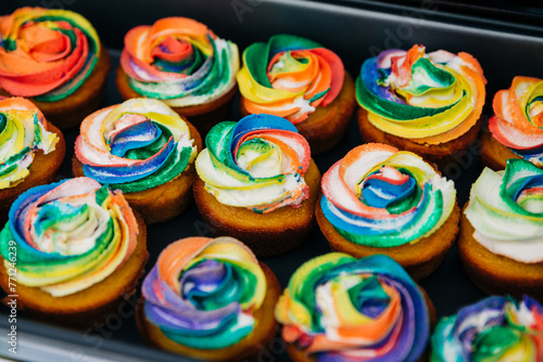 Rainbow cupcakes at Missoula Gay Pride