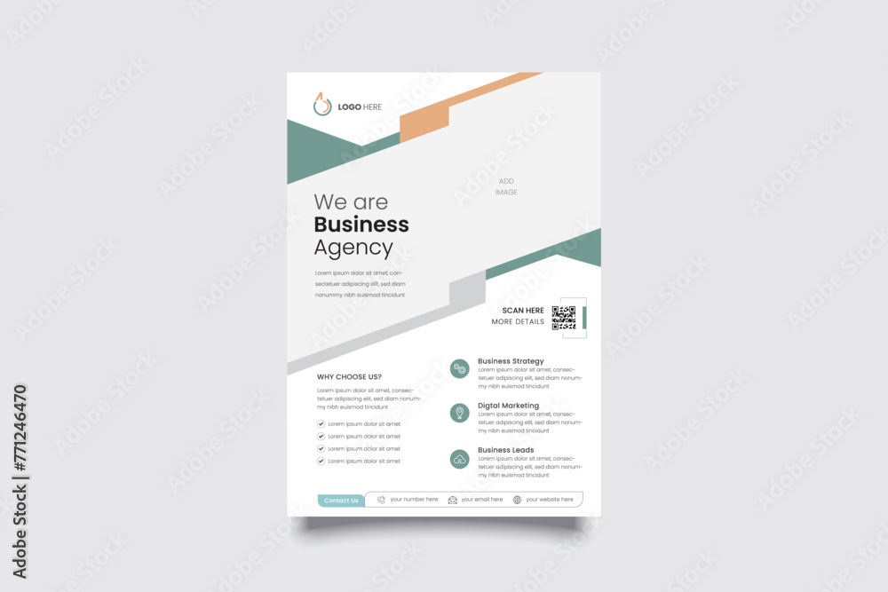 Minimal business Flyer Layout Vector Minimal business Flyer Layout Vector