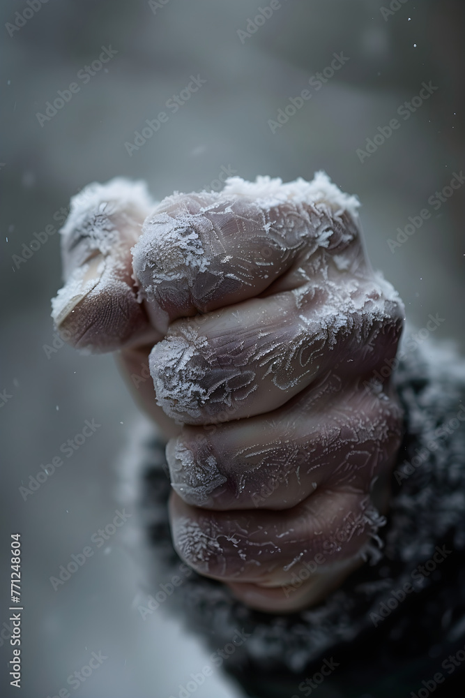 The Impact of Cold Weather on Human Hands: Stark White Knuckles in Chilly Surroundings