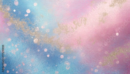 Dreamy Pastel Shimmer: Pink and Blue Wallpaper with Ethereal Pattern