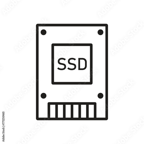 ssd icon vector