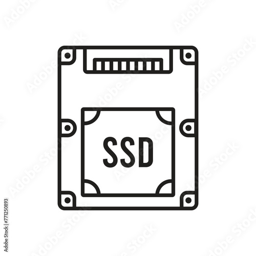 ssd icon vector