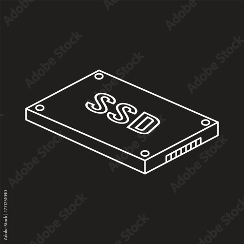 ssd icon vector