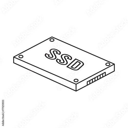 ssd icon vector