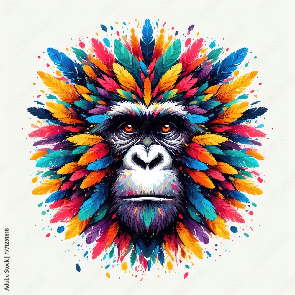 Isolated Colorful Animal on a Clear PNG Canvas, Generative AI Isolated Colorful Animal on a Clear PNG Canvas, Generative AI