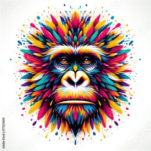 Isolated Colorful Animal on a Clear PNG Canvas, Generative AI photo