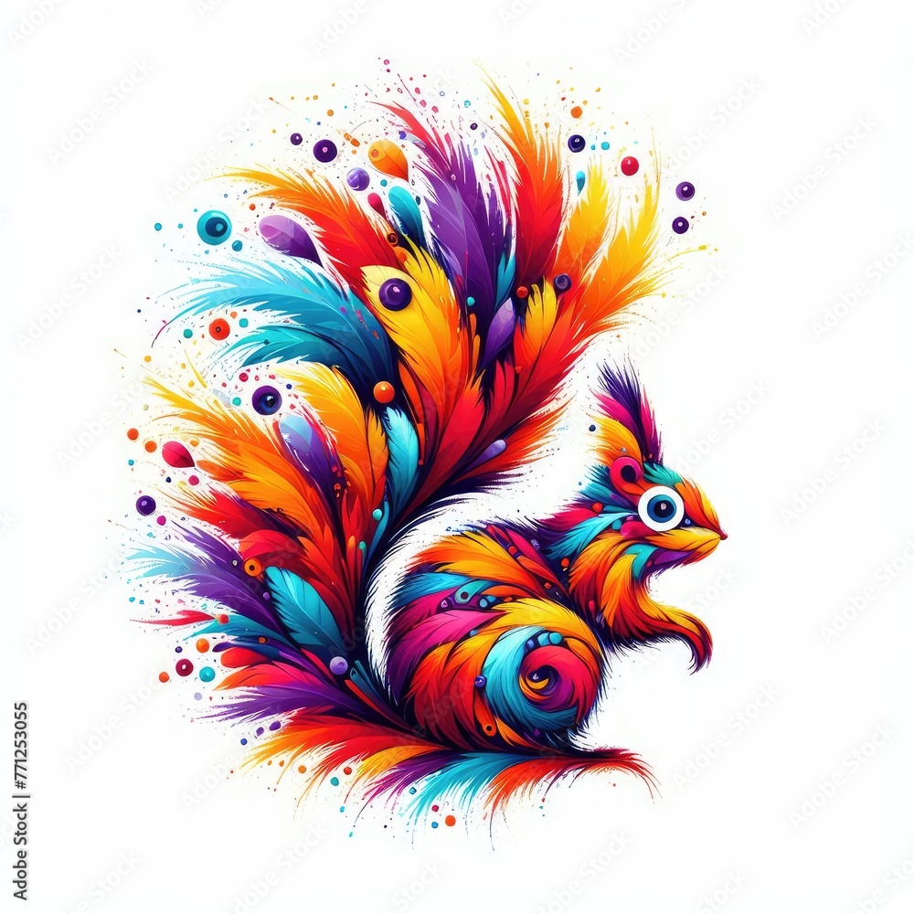 Isolated Colorful Cat on a Clear PNG Canvas, Generative AI Isolated Colorful Cat on a Clear PNG Canvas, Generative AI