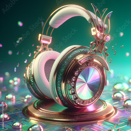 futuristic music environment,generative AI
