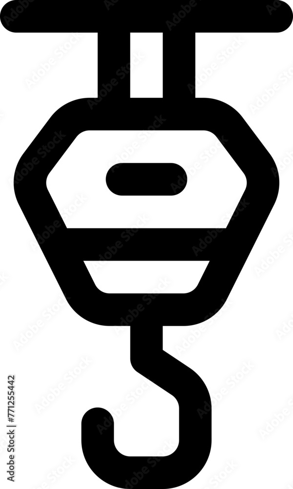 construction hook icon. vector line icon for your website, mobile, presentation, and logo design. construction hook icon. vector line icon for your website, mobile, presentation, and logo design.