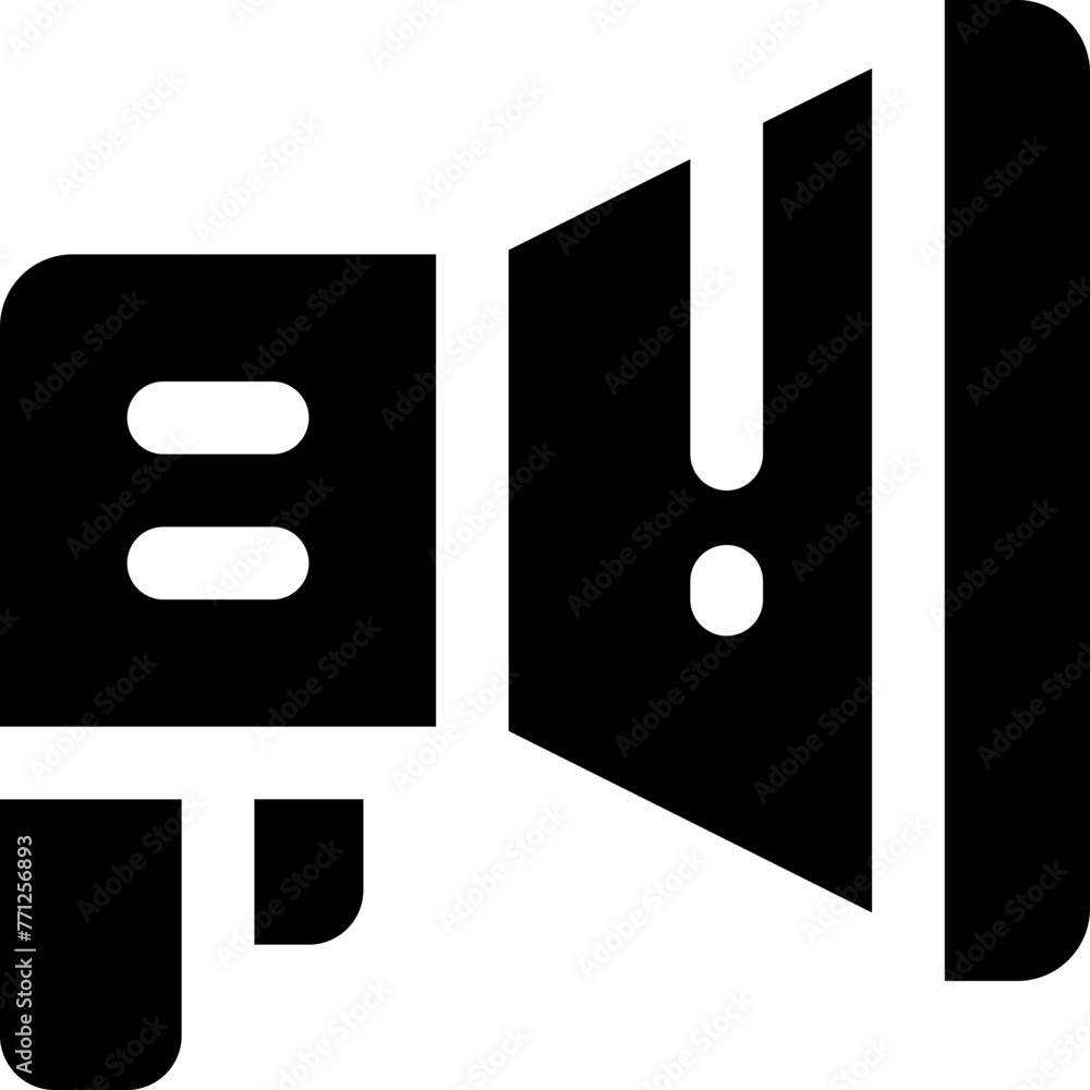 megaphone icon. vector glyph icon for your website, mobile, presentation, and logo design. megaphone icon. vector glyph icon for your website, mobile, presentation, and logo design.
