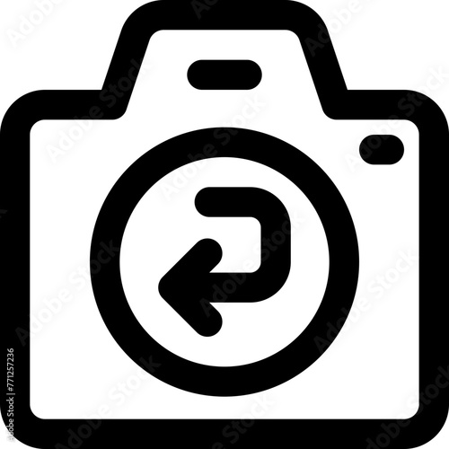 flip camera icon. vector line icon for your website, mobile, presentation, and logo design.