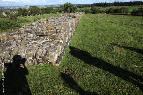 Along the Hadrian's wall between Twice Brewed and Chollerford - Northumberland - England - UK photo