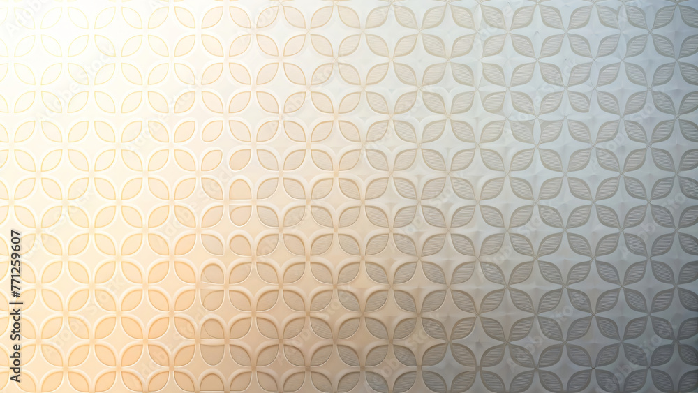 Honeycomb Floral Geometric Seamless Pattern with Cream Elements Honeycomb Floral Geometric Seamless Pattern with Cream Elements