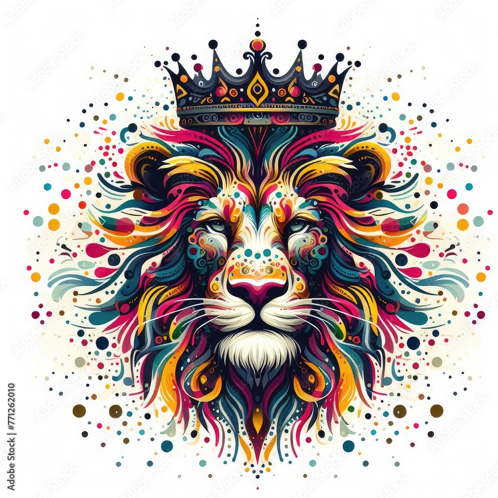 Fototapeta premium Isolated Colorful Animal on a Clear PNG Canvas, Generative AI