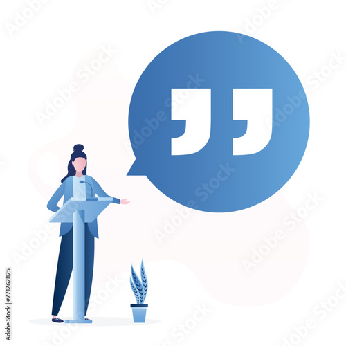 Debate 2024 before vote, landing page template. Leaders of opposing political parties talking on public debates. Two politicians debate on rostrum. Gender equality. Election campaign