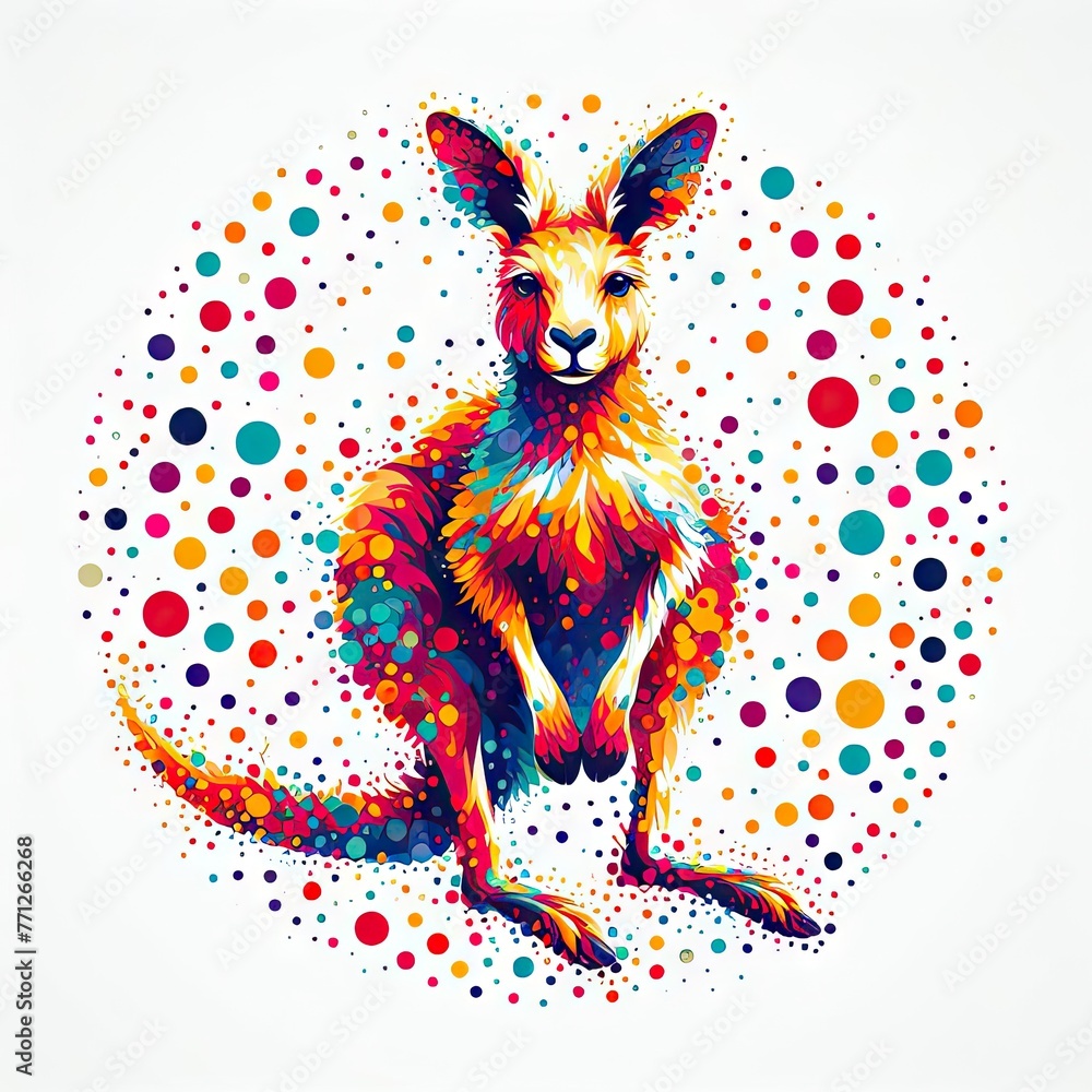 Obraz premium Isolated Colorful Animal on a Clear PNG Canvas, Generative AI