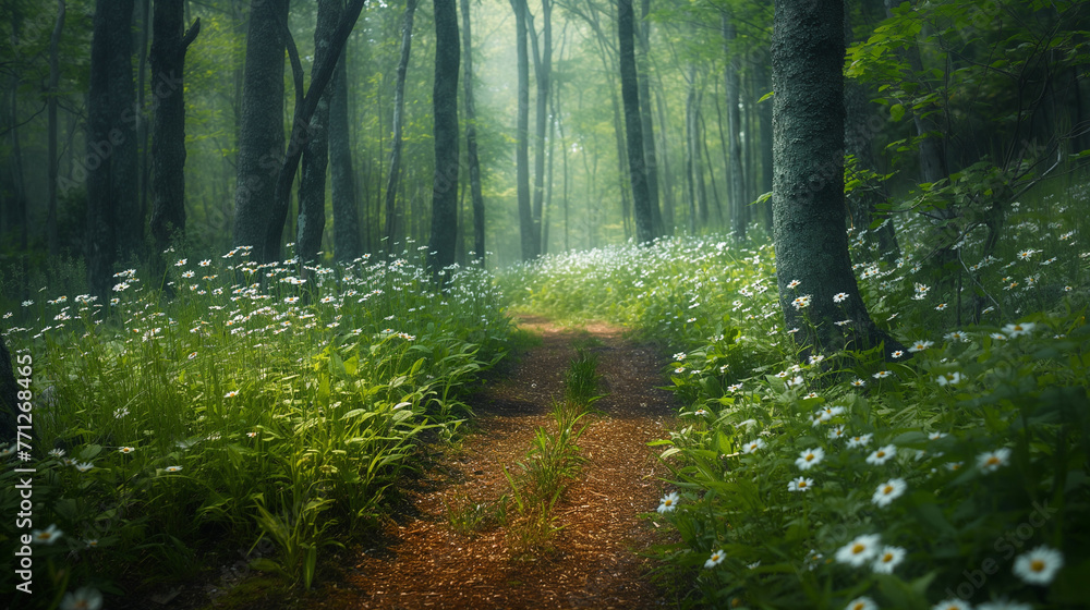 Obraz premium Into the forest. Nature composition.