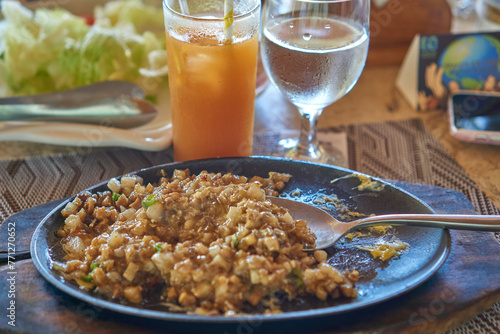 Pork sisig, the Filipino traditional food