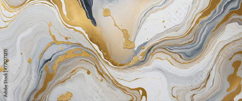 Abstract marble texture with gold splashes, luxury background, Natural luxury abstract fluid art watercolor in alcohol ink technique, colorful background